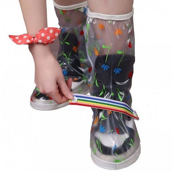 RAIN FLOWER Sur-chaussures imperméables hautes